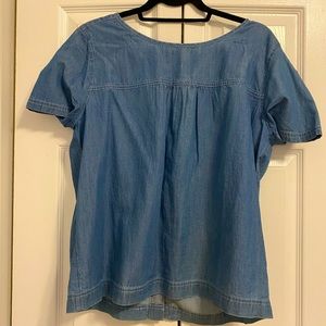 NORDSTROM denim blouse